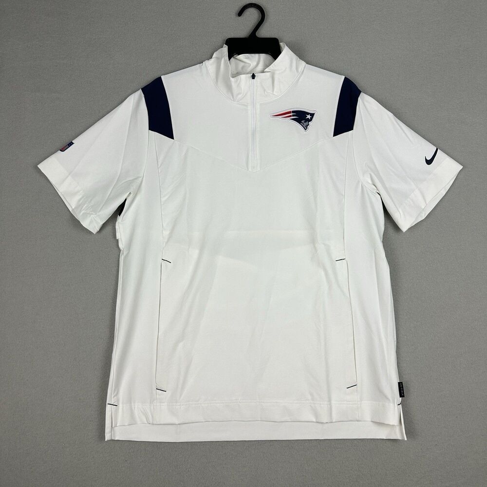Nike NFL New England Patriots On-Field Sideline Coaches Half-Zip Jacket Mens L